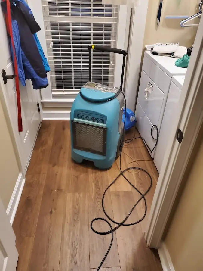 Commercial dehumidifier deployed for Flood Damage Cleanup in Laguna Beach