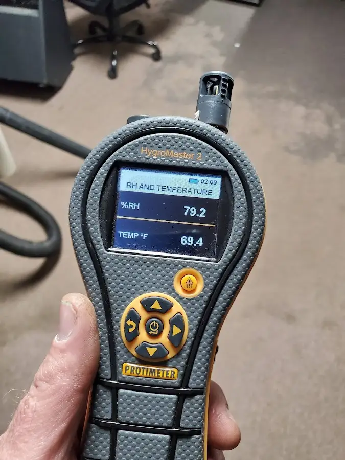 Moisture meter humidity assessment for Fire & Smoke Damage Restoration in Laguna Beach